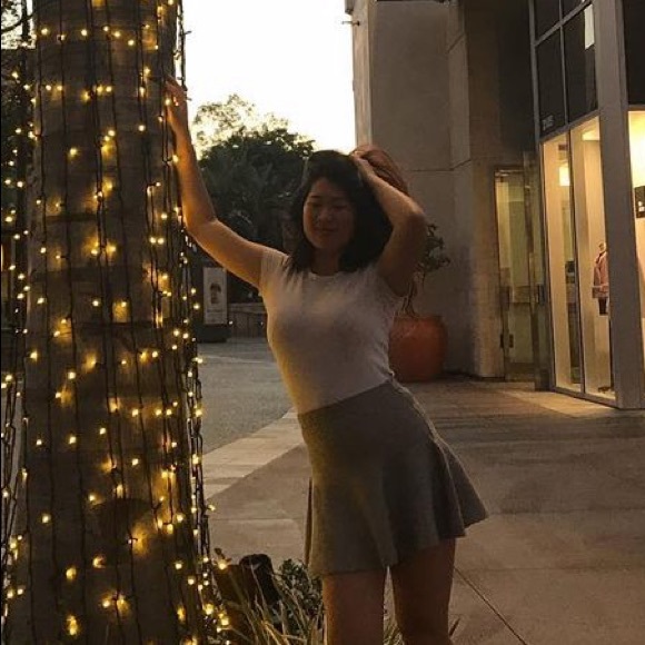 Grey circle skirt - Picture 2 of 2